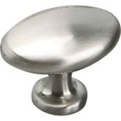 Richelieu 1-3/8 Inch Oval Cabinet Knob Brushed Nickel