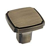 Richelieu Expression 1-3/8 Inch Square Cabinet Knob Antique English