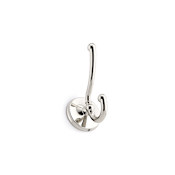 Richelieu 4-3/8 Inch Double Metal Coat Hook Nickel