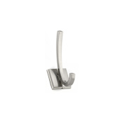 Richelieu 4-13/16 Inch Double Metal Coat Hook Brushed Nickel