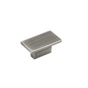 Richelieu 1-9/16 Inch Rectangular Cabinet Knob Antique Nickel