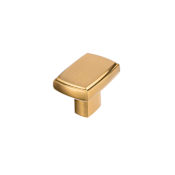 Richelieu 1-3/4 Inch Rectangular Cabinet Knob Aurum Brushed Gold