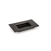 Richelieu 3-7/8 Inch Center to Center Flush Cabinet Pull from the Inspiration Collection Matte Black