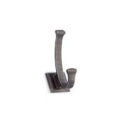 Richelieu 5-1/8 Inch Double Metal Coat Hook Antique Nickel