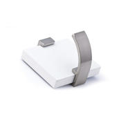 Richelieu 2 Inch Single Metal Coat Hook White / Brushed Nickel
