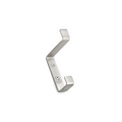 Richelieu 4-3/8 Inch Double Metal Coat Hook Brushed Nickel