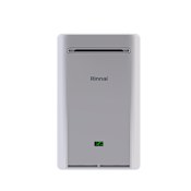 Rinnai 8.5 GPM 180,000 BTU 120 Volt Residential Outdoor Liquid Propane Tankless Water Heater Silver