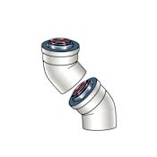 Rinnai 45 Degree Plastic Vent Pipe Elbow - Set of 2 N/A