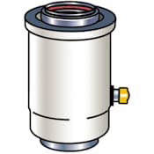 Rinnai 6" Length Metal Condensate Collector N/A