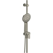 Riobel 2 GPM Multi Function Hand Shower Package - Includes Slide Bar and Hose Brushed Nickel