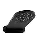 Riobel 2.5 GPM Multi Function Rain Shower Head Black