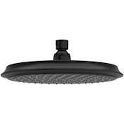 Riobel 2 GPM Single Function Rain Shower Head Black