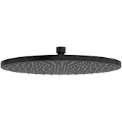 Riobel 2 GPM Single Function Rain Shower Head Black