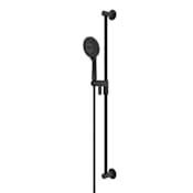 Riobel 1.8 GPM Multi Function Hand Shower Package - Includes Slide Bar and Hose Black