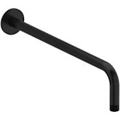 Riobel 15-3/4" Wall Mounted Shower Arm and Flange Black