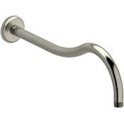 Riobel 15-3/4" Wall Mounted Shower Arm and Flange Brushed Nickel