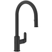 Riobel Arca 1.5 GPM Single Hole Pull Down Kitchen Faucet Black