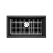 Riobel Fonsa 33" Undermount Single Basin Quartz Composite Kitchen Sink Black