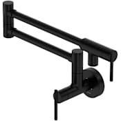 Riobel Lateral 5.5 GPM Wall Mounted Single Hole Pot Filler Black
