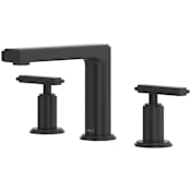Riobel Manifesto 1.2 GPM Widespread Bathroom Faucet with Pop-Up Drain Assembly Black