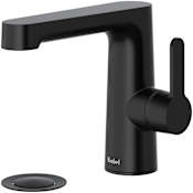 Riobel Nibi 1.2 GPM Single Hole Bathroom Faucet with Pop-Up Drain Assembly Black