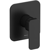 Riobel Equinox Pressure Balanced Valve Trim Only with Single Lever Handle - Less Rough In Black
