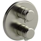 Riobel Momenti Six Function Thermostatic Valve Trim Only with Dual Lever Handles and Integrated Diverter - Less Rough In Brushed Nickel
