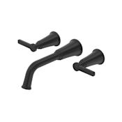 Riobel Momenti Wall Mounted Tub Filler Black