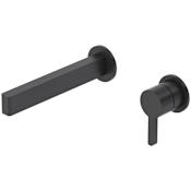 Riobel Paradox 1.2 GPM Wall Mounted Widespread Bathroom Faucet Black
