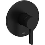 Riobel Paradox Pressure Balanced Valve Trim Only with Single Lever Handle - Less Rough In Black