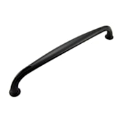 RK International Fullerton 8 Inch Center to Center Arched Country Rustic Cabinet Handle / Drawer Pull Black