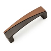 RK International Trumbull 3 3/4 " Center to Center Urban Modern Solid Brass Luxury Cabinet Handle / Drawer Pull Cafe Bronze