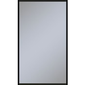 Robern Profiles 23-1/8" W x 39-1/4" H Transitional Rectangular Framed Bathroom Mirror Matte Black