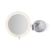 Robern 9-15/16" W x 8-13/16" H Circular Makeup Wall Mirror Chrome