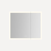Robern AiO Reserve 35-1/4" x 30" Lighted Frameless Double Door Medicine Cabinet Mirror