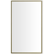 Robern Craft Series 23-1/4" x 39-3/8" Framed Single Door Medicine Cabinet with Soft Close Hinges Aged Brass