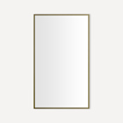 Robern Craft Series 24-1/4" W x 39-3/8" H Traditional Rectangular Framed Bathroom Wall Mirror Aged Brass