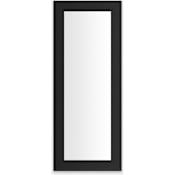Robern Main Line 15-1/4" x 39-3/8" Framed Single Door Medicine Cabinet with Soft Close Hinges Brushed Black