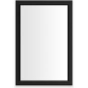 Robern Main Line 19-1/4" x 30" Framed Single Door Medicine Cabinet with Soft Close Hinges Brushed Black