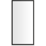 Robern Main Line 19-1/4" x 39-3/8" Framed Single Door Medicine Cabinet with Soft Close Hinges Brushed Black