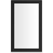 Robern Main Line 23-1/4" x 39-3/8" Framed Single Door Medicine Cabinet with Soft Close Hinges, Interior Lighting, USB Charging Ports, and Electrical Outlets Brushed Black