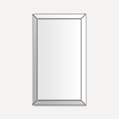 Robern Murray Hill 24" W x 40-3/4" H Modern Rectangular Framed Bathroom Wall Mirror Chrome