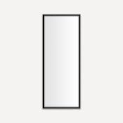 Robern Main Line 15-1/8" W x 39-1/2" H Traditional Rectangular Framed Bathroom Wall Mirror Brushed Black
