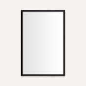 Robern Main Line 19-1/8" W x 29-7/8" H Traditional Rectangular Framed Bathroom Wall Mirror Brushed Black