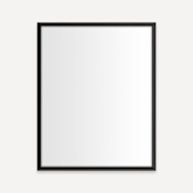 Robern Main Line 23-1/8" W x 29-7/8" H Traditional Rectangular Framed Bathroom Wall Mirror Brushed Black
