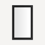 Robern Main Line 23-1/8" W x 39-1/2" H Traditional Rectangular Framed Bathroom Wall Mirror Brushed Black