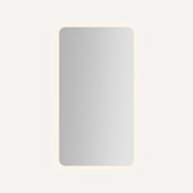Robern Presence 23-1/4" x 43-3/8" Lighted Frameless Single Door Medicine Cabinet Mirror