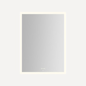 Robern Instinct 29-1/8"W x 39-1/4"H Rectangular Flat Frameless Wall Mounted Bathroom Mirror with LED Lighting Mirror