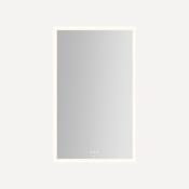 Robern Instinct 29-1/8"W x 47-3/8"H Rectangular Flat Frameless Wall Mounted Bathroom Mirror with LED Lighting Mirror