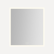 Robern Instinct 35-1/8"W x 39-1/8"H Rectangular Flat Frameless Wall Mounted Bathroom Mirror with LED Lighting Mirror